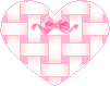 Gif animé coeur carreaux